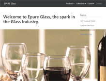 Tablet Screenshot of epureglass.com